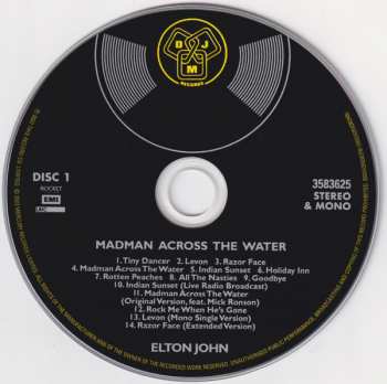 2CD Elton John: Madman Across The Water LTD