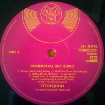 LP Elton John: Regimental Sgt. Zippo LTD 524557