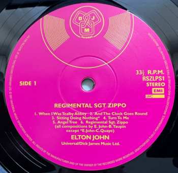 LP Elton John: Regimental Sgt. Zippo 389117