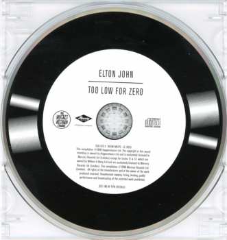 CD Elton John: Too Low For Zero 396085