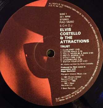 LP Elvis Costello & The Attractions: Trust 392663