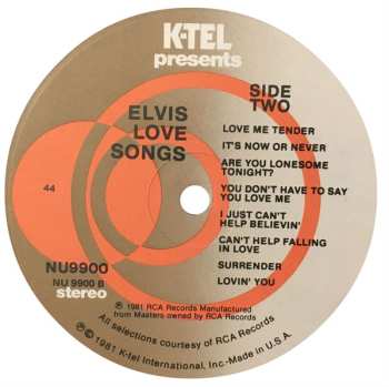 LP Elvis Presley: Love Songs 535327