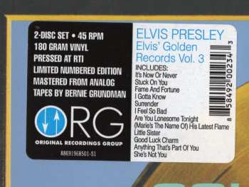 2LP Elvis Presley: Elvis' Golden Records, Vol. 3 LTD | NUM 329280