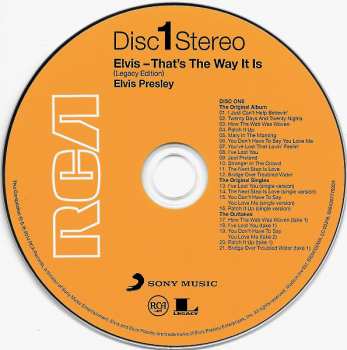 2CD Elvis Presley: That's The Way It Is DIGI 36053