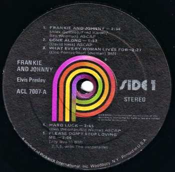 LP Elvis Presley: Frankie And Johnny