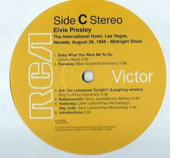 2LP Elvis Presley: International Hotel Las Vegas, Nevada August 26, 1969 20990
