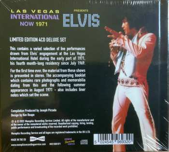 4CD Elvis Presley: Las Vegas International Presents Elvis: Now 1971 DLX | LTD