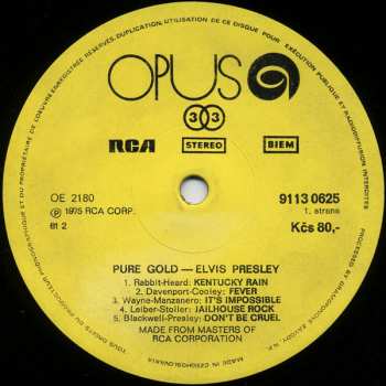 LP Elvis Presley: Pure Gold 41988