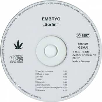 CD Embryo: Surfin' 179048