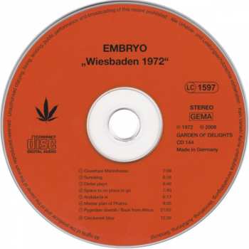 CD Embryo: Wiesbaden 1972 121351