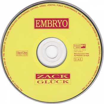 CD Embryo: Zack Glück 261463