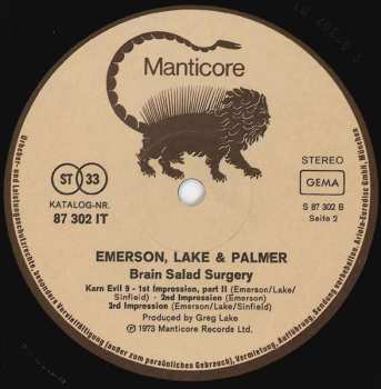 LP Emerson, Lake & Palmer: Brain Salad Surgery 339206