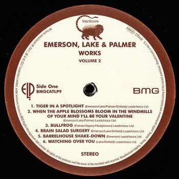 LP Emerson, Lake & Palmer: Works Volume 2 40801