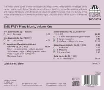 CD Emil Frey: Piano Music, Volume One 520077