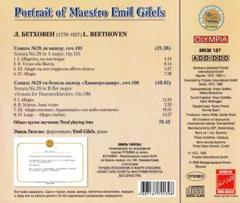CD Emil Gilels: Эмиль Гилельс - Бетховен: Сонаты № 28, 29 "Хаммерклавир". Альбом 9 / Emil Gilels - Beethoven: Sonatas No. 28, 29 "Sonata for Hammerklavier". Vol. 9 349003