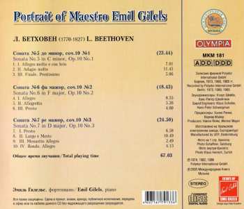 CD Emil Gilels: Эмиль Гилельс - Бетховен: Сонаты № 5,6,7.  Альбом 3 / Emil Gilels - Beethoven: Sonatas No. 5,6,7. Vol. 3 155817