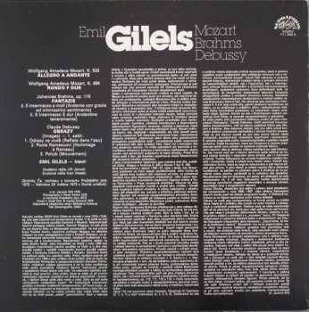 LP Emil Gilels: Emil Gilels - Mozart Brahms Debussy 430369