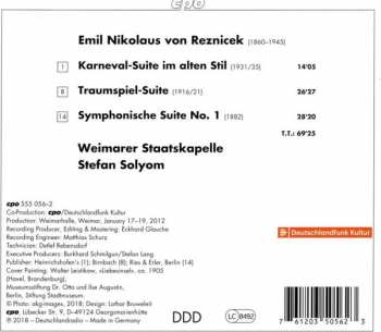 CD Emil Nikolaus Von Reznicek: Suites 120652