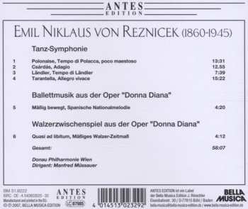 CD Emil Nikolaus Von Reznicek: Tanz-Symphonie, Ballettmusic, Walzerzwischenspiel 364937