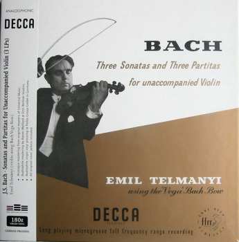 3LP/Box Set Emil Telmányi: Three Sonatas And Three Partitas For Unaccompanied Violin 375159
