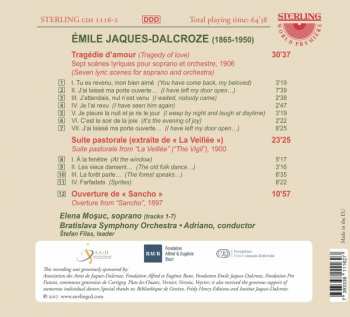 CD Emile Jaques-Dalcroze: Tragédie D'amour; Suite Pastorale; Ouverture 183571