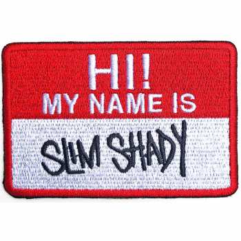 Merch Eminem: Nášivka Slim Shady Name Badge