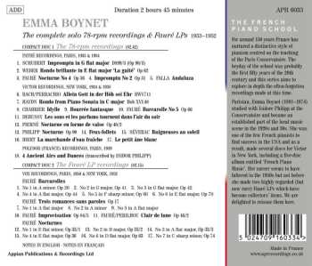 2CD Emma Boynet: The Complete Solo 78-rpm Recordings And Fauré LPs 444662