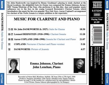 CD Emma Johnson: Music For Clarinet And Piano 157999