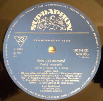 2LP Emmy Destinn: 1/ Český Repertoár (2xLP)