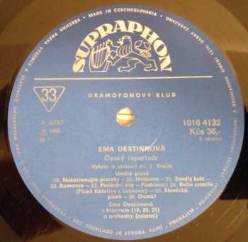 2LP Emmy Destinn: 1/ Český Repertoár (2xLP)