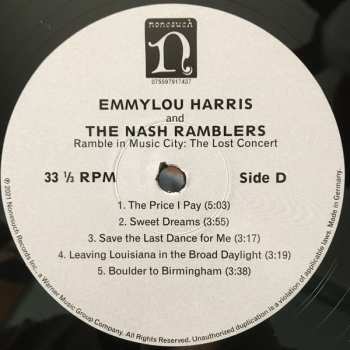 2LP Emmylou Harris: Ramble In Music City: The Lost Concert 61708