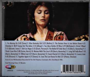 CD Emmylou Harris: The Cincinnati Kid (Ohio Broadcast 1985) 428414