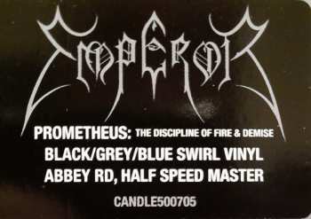 LP Emperor: Prometheus - The Discipline Of Fire & Demise CLR 441120