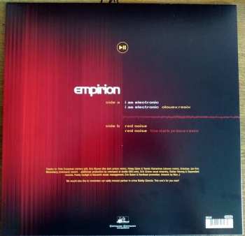LP Empirion: I Am Electronic / Red Noise 135740