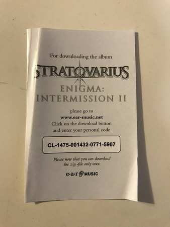 2LP Stratovarius: Enigma: Intermission II CLR