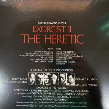 LP Ennio Morricone: Exorcist II: The Heretic LTD | CLR 356115