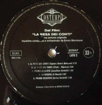 2LP Ennio Morricone: La Resa Dei Conti (Colonna Sonora Originale) DLX 115950