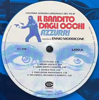 LP Ennio Morricone: (Colonna Sonora Originale Del Film) Il Bandito Dagli Occhi Azzurri CLR | LTD 507221