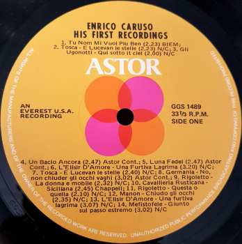 LP Enrico Caruso: His First Recordings 493944