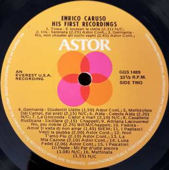 LP Enrico Caruso: His First Recordings 493944