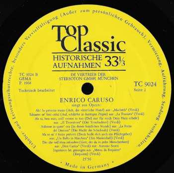 LP Enrico Caruso: Enrico Caruso Singt Aus Opern 367591