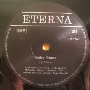LP Enrico Caruso: Enrico Caruso Tenor 367589