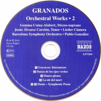 CD Enrique Granados: Orchestral Works • 2 248862