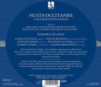 CD Ensemble Céladon: Nuits Occitanes (Troubadour's Songs) 123196