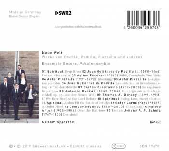 CD Ensemble Encore, Vokalensemble: Neue Welt 303025