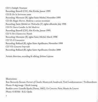 7CD/Box Set Ensemble La Fenice: The Heritage Of Monteverdi 529446