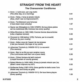 CD Ensemble Leones: Straight From The Heart (The Chansonnier Cordiforme) 186887