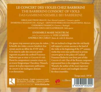 CD Ensemble Mare Nostrum: Il Concerto Delle Viole Barberini 321192
