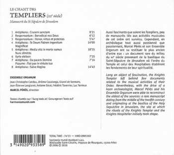 CD Ensemble Organum: Le Chant Des Templiers DIGI 275254