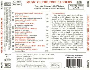 CD Ensemble Unicorn: Music Of The Troubadours 328369